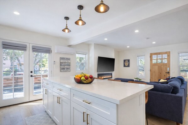 Clean, bright kitchen ideal for extended stays near USC