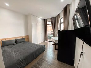 1 bedroom, bed sheets - B786/ studio 20m2/ balcony + smartTV 43’ + Netflix (Thành phố Hồ Chí Minh)