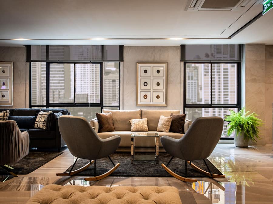 Sala de estar en el lobby