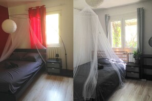 5 habitaciones, tabla de planchar con plancha, wifi y ropa de cama 