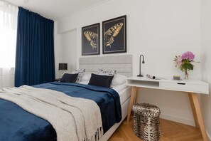 1 室のベッドルーム、デスク、アイロン / アイロン台、WiFi