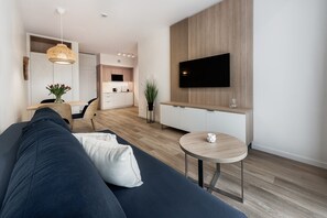 Departamento superior, 1 habitación, para no fumadores, cocineta | 1 habitación y caja de seguridad en la habitación