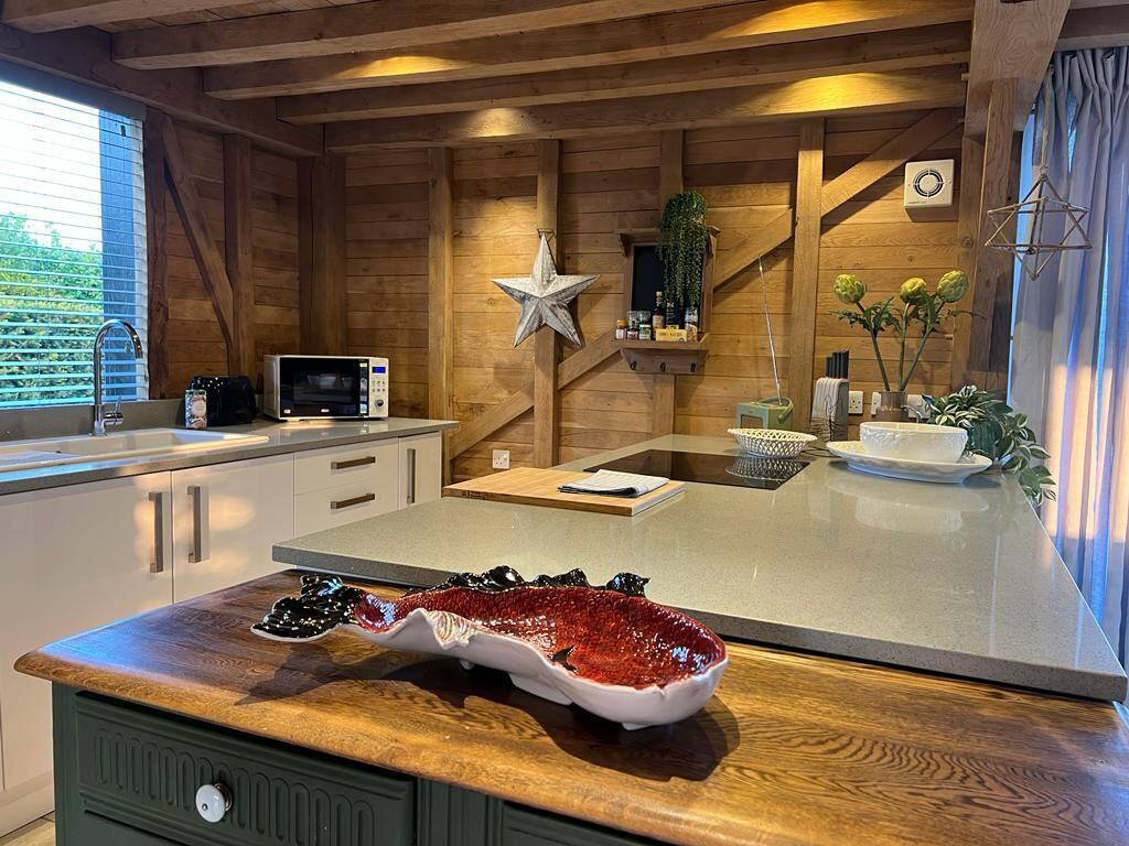 Family Cottage, 2 Bedrooms | Private kitchen | Full-size fridge, microwave, stovetop, electric kettle