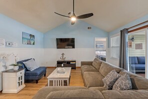 TV, foosball, table tennis