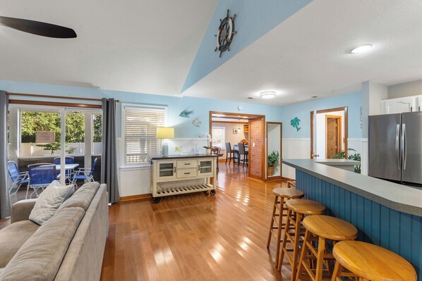 TV, foosball, table tennis