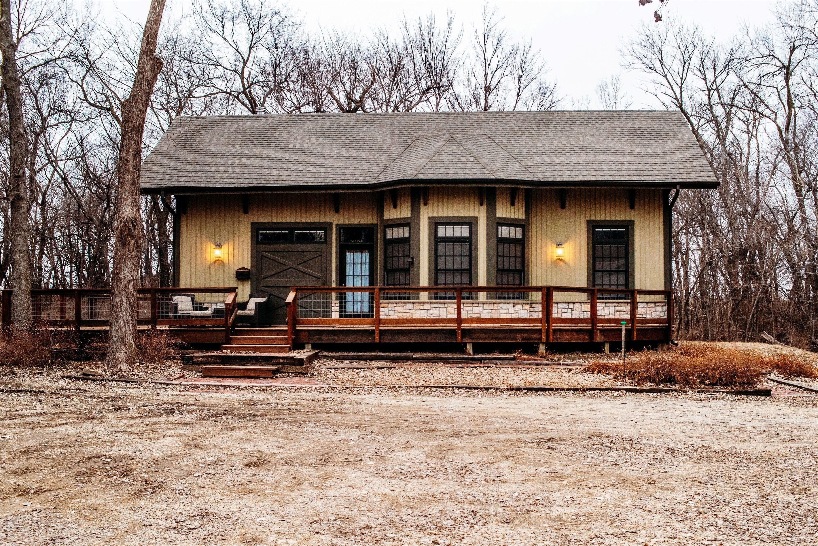 Depot Nestled in the Woods