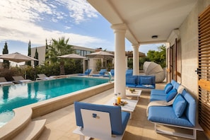 Una piscina riscaldata