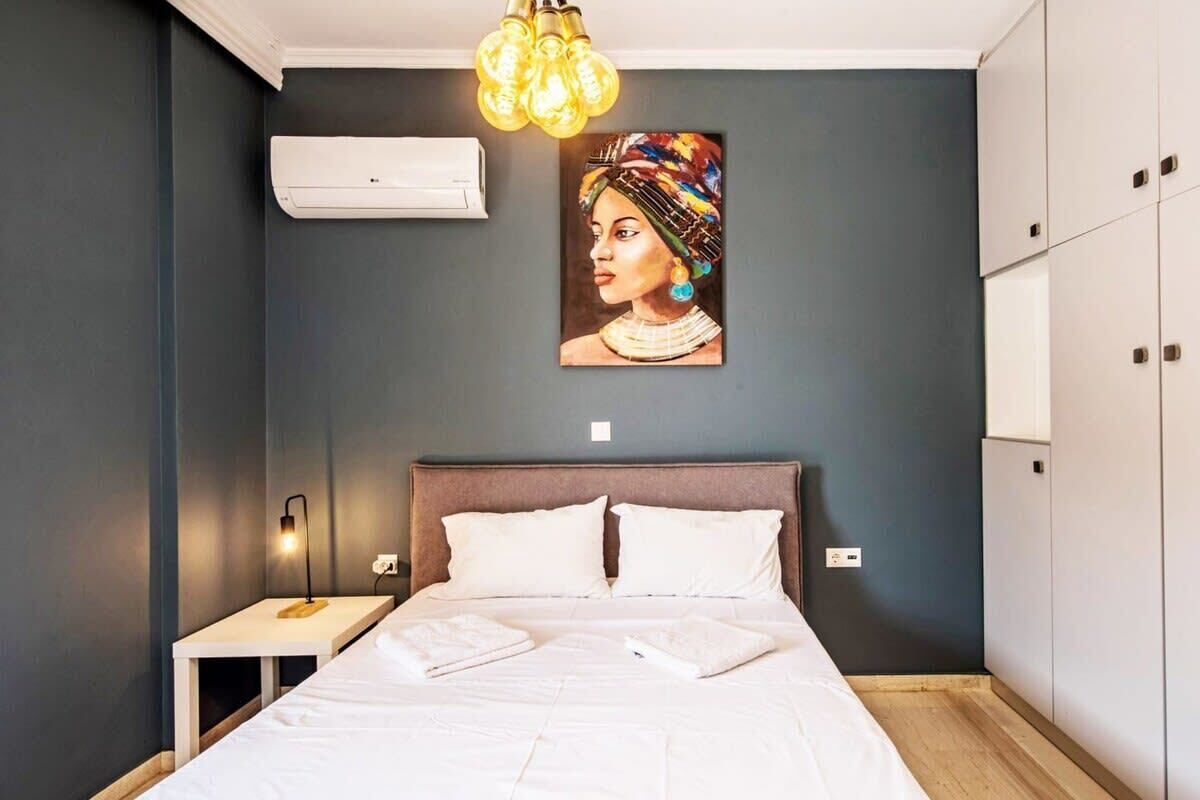 2 chambres, fer et planche à repasser, Wi-Fi, draps fournis