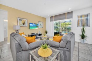 TV, fireplace, offices