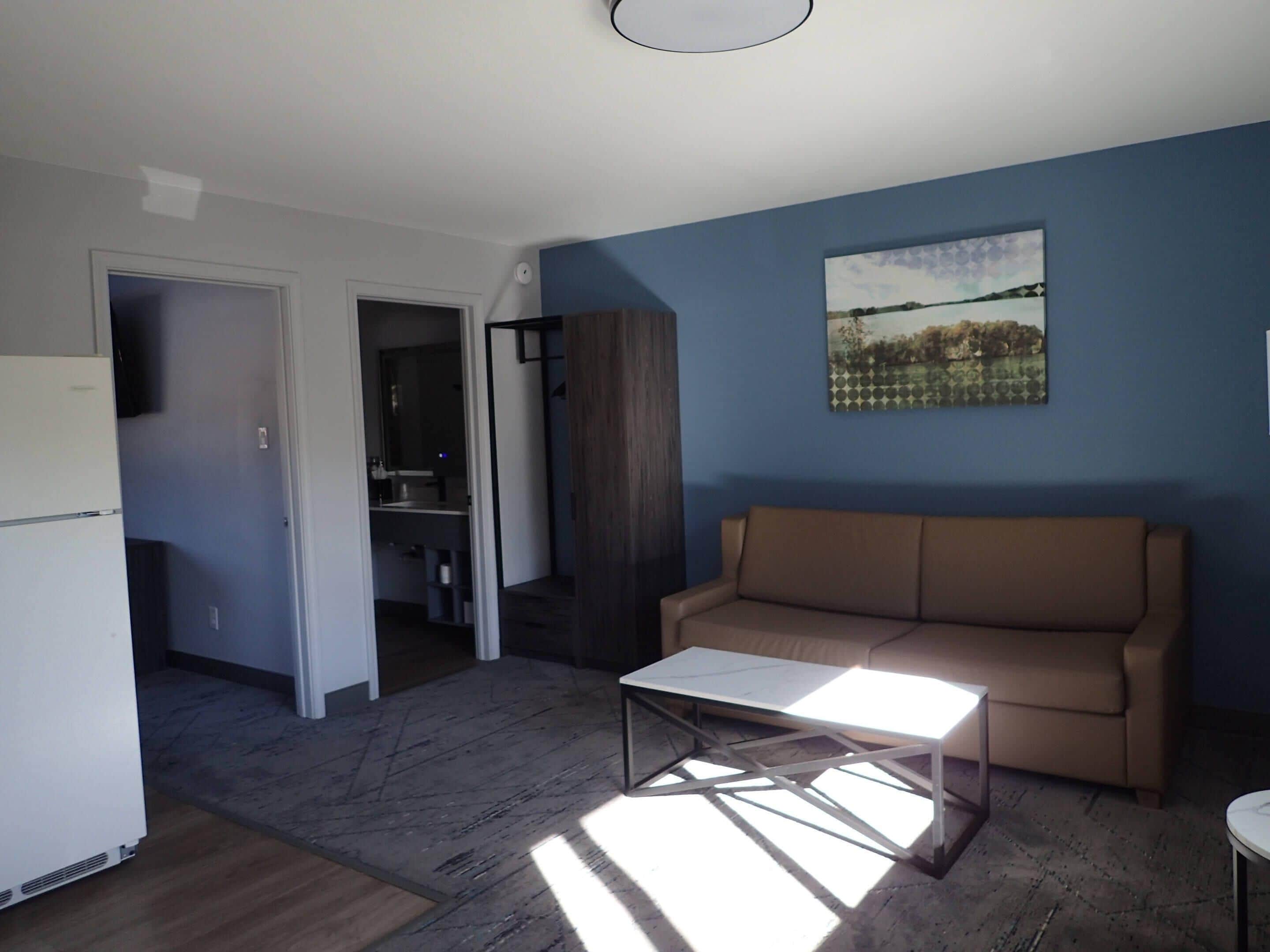 Phòng Suite, 1 giường cỡ king và sofa giường, không hút thuốc (Efficiency) | 1 phòng ngủ, chăn bông, truy cập Internet không dây miễn phí 