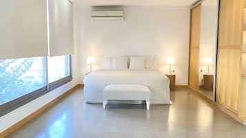 1 soveværelse, strygejern/strygebræt, sengetøj