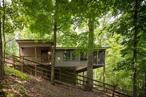 Exterior - Cozy & Colorful Cabin at The Woods Resort (pet friendly!) (Hedgesville)