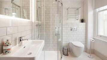 Luxury Studio (6) | Bathroom | Shower, designer toiletries, towels, soap