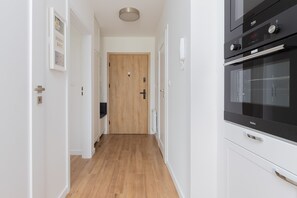 Apartment, 1 Bedroom, Balcony | Private kitchen | Dishwasher, coffee/tea maker, electric kettle, cookware/dishes/utensils - Morska Bryza Apartment by Renters (Puck)