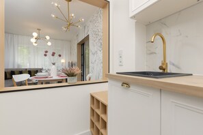 Appartamento, 2 camere da letto, balcone | Cucina privata | Lavastoviglie, bollitore elettrico, pentole/stoviglie/utensili