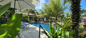 Rooms & Pool Macaws