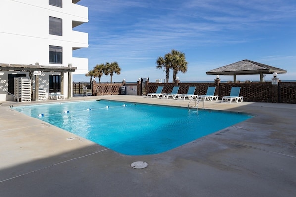 Indoor pool, a heated pool