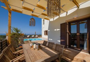 Room - Ecohome Villa I Free car Pool Close to Beach (Chania)