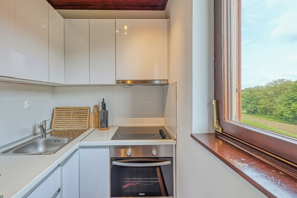 Honeymoon House, Multiple Bedrooms, Mountainside (Lovely House Near Zagreb With Terrace) | Private kitchen | Fridge, oven, stovetop, dishwasher