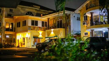 Front of property – evening/night