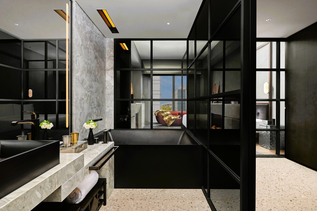 Modern Essential River View Twin Room | Premium bedding, down comforters, memory foam beds, minibar (free items)