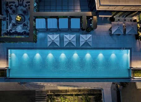 Seasonal outdoor pool. Kimpton Qiantan Shanghai by IHG