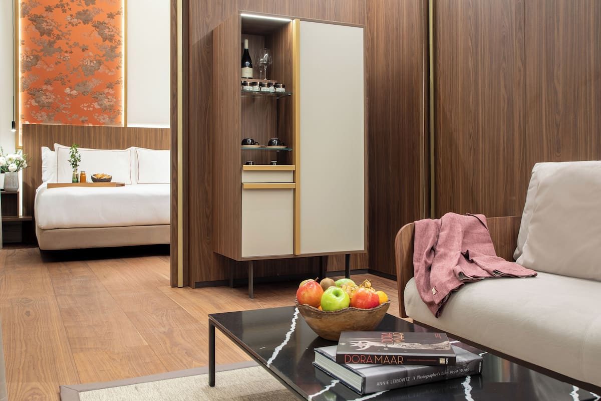 1 chambre, couette en duvet d'oie, minibar