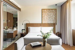 Allergitestade sängkläder, duntäcken och minibar