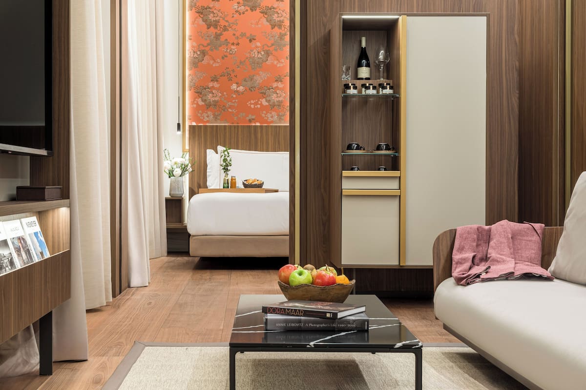 1 chambre, couette en duvet d'oie, minibar