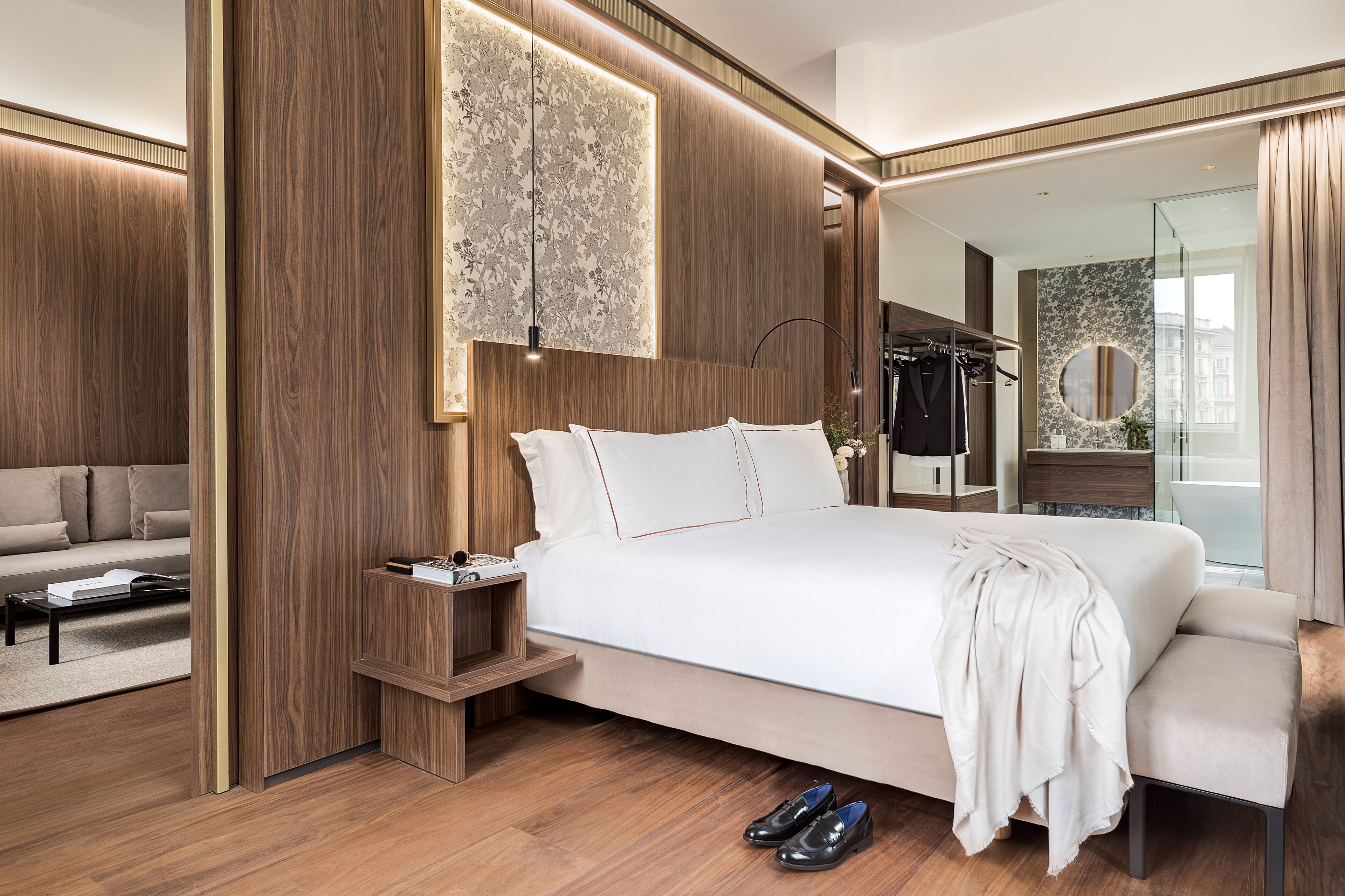 Hypo-allergenic bedding, down comforters, minibar, in-room safe