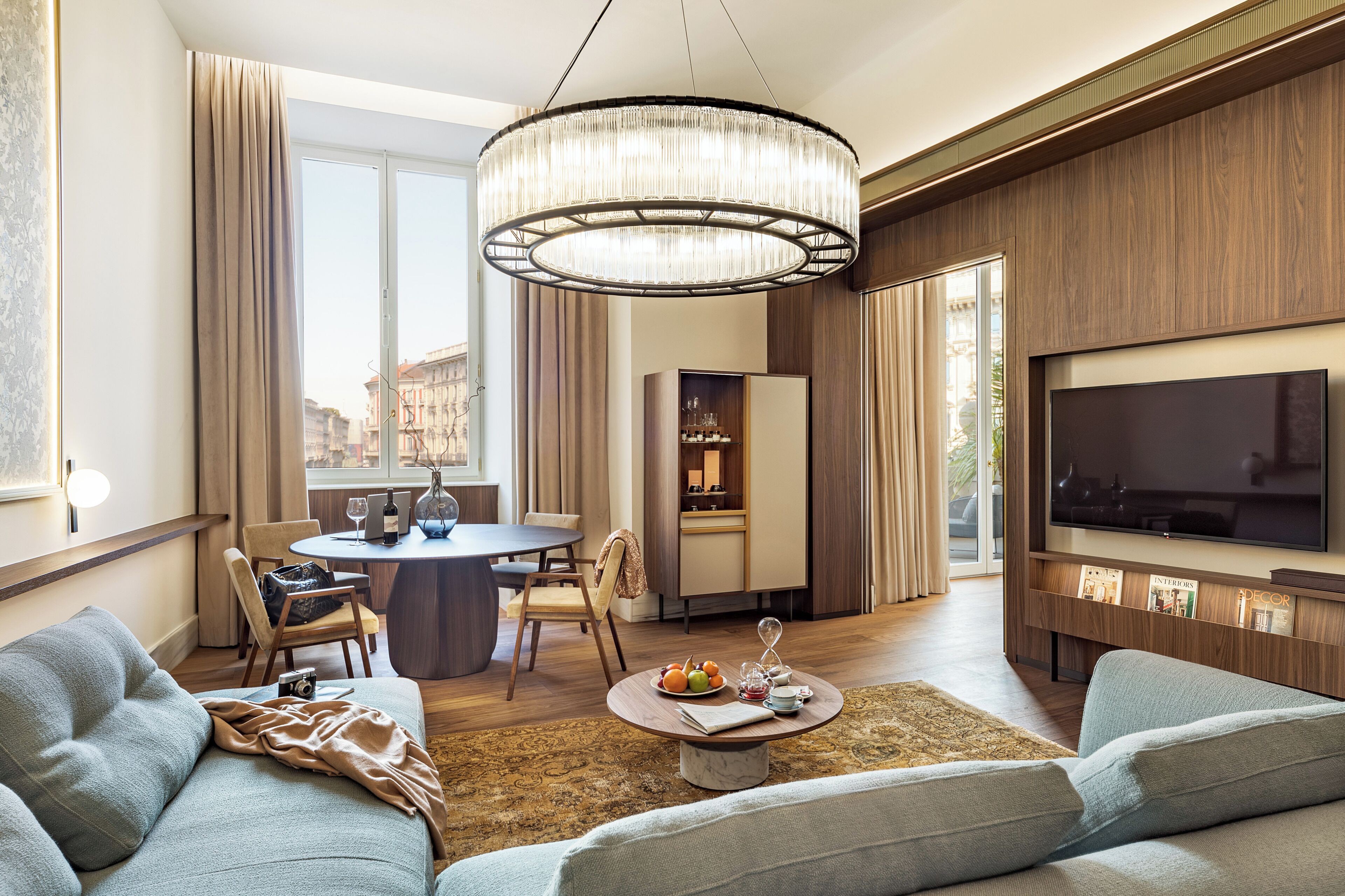 Literie hypoallergénique, couette en duvet d'oie, minibar