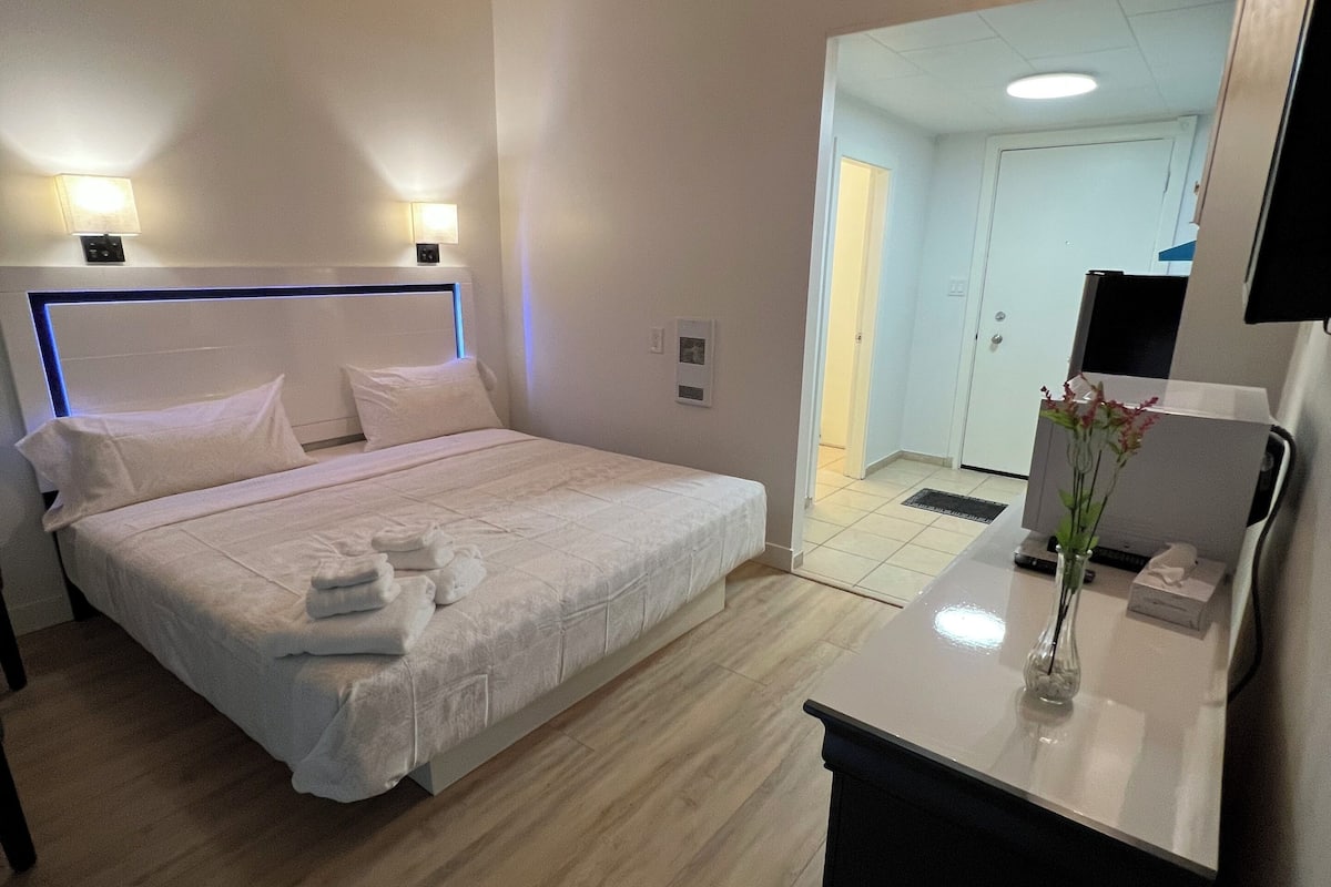 Suite Exécutive, plusieurs lits, cuisine | 1 chambre, literie de qualité supérieure, surmatelas, rideaux occultants