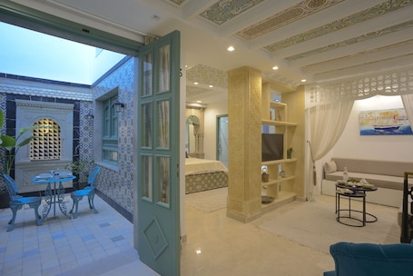 Ropa de cama de alta calidad, cubrecamas y colchones con pillow-top . Dar Hammamet Guest House & Hammam