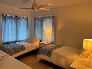 2 bedrooms, iron/ironing board, WiFi, bed sheets