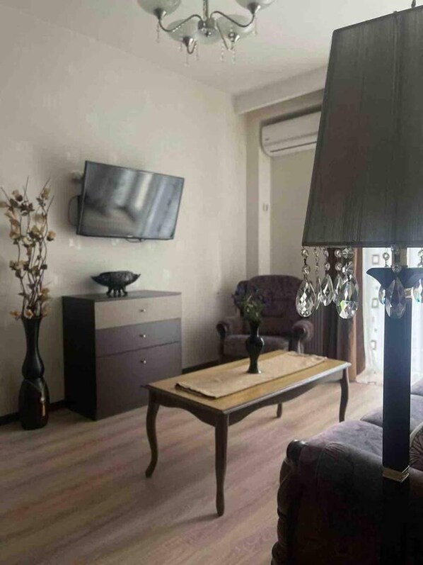 Apartment | Living area - Nearby Chavchavadze ave Sunny Home With Balcony (Tbilisi)