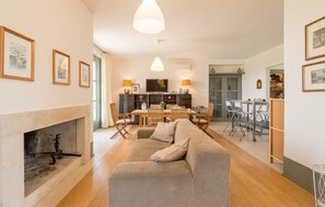 TV, fireplace, table tennis