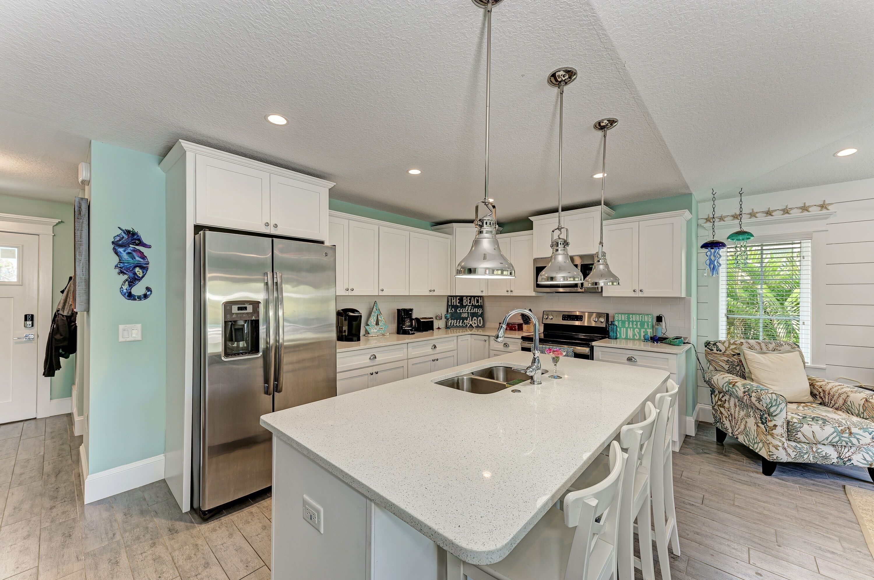 Maison mitoyenne, 3 chambres | Cuisine privée | Réfrigérateur, four, cafetière/bouilloire, grille-pain