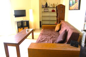 Apartment, 1 Queen Bed with Sofa bed | Living area - Beachfront and sea View in 5 Star Hotel Hurghada (Sahl Hasheeh)