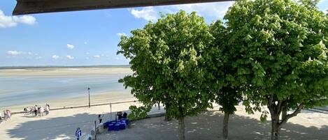 Uitzicht op strand/zee