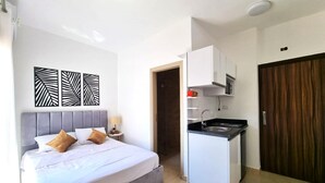 Studio, 1 queensize bed | Gratis wifi, beddengoed