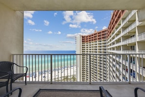 Condo, 1 Bedroom | Property grounds - Shores of Panama 1717 - 1 Bedroom + Bunk room . Gulf-Front with Oversized Balcony! 1 Condo by RedAwning (Panama City Beach)