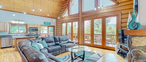 Télévision, cheminée