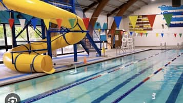 Indoor pool, a heated pool