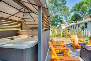 Bain à remous extérieur