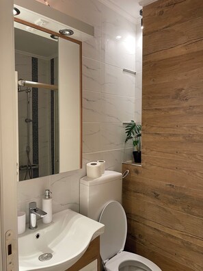 Shower, hair dryer, towels, soap - Peaceful-private-warm-bright (Beograd)