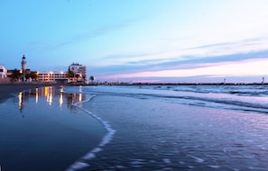 Vlak bij het strand