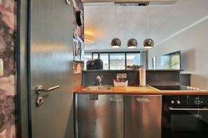 Fridge, oven, stovetop, dishwasher