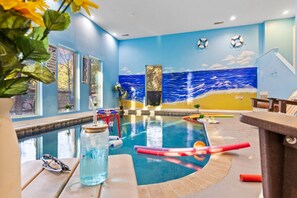 Indoor pool, a heated pool