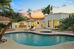 A heated pool