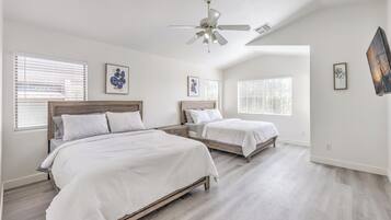 3 bedrooms, iron/ironing board, travel crib, WiFi